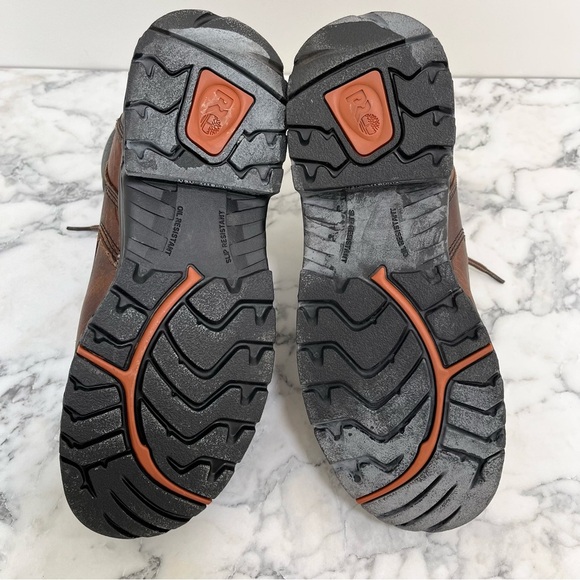 Timberland PRO Men's Titan 6 Inch Alloy Safety Toe Leather Work Boots Size 8 - Picture 9 of 13